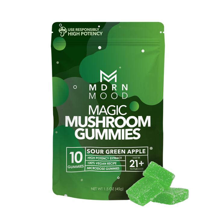 MDRN MOOD Magic Mushroom Gummies - Sour Green Apple