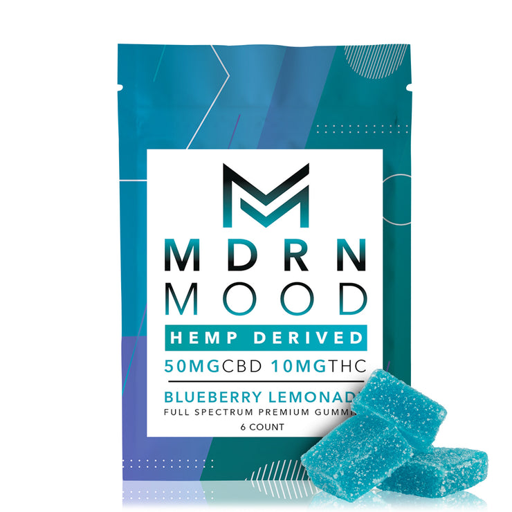 Blueberry Lemonade- 50mg CBD / 10mg THC (6ct)